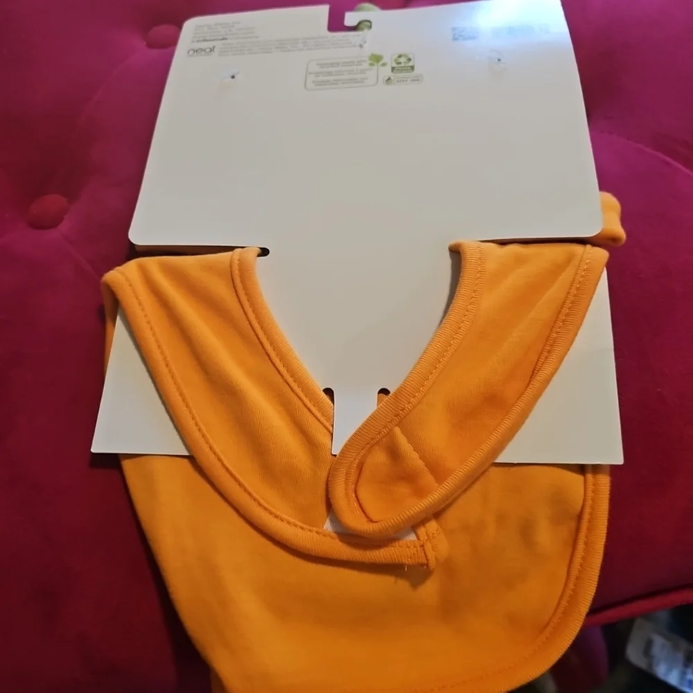 NWT Infant My 1st Halloween Pumpkin Hat & Bib Neat Solutions Boy Or Girl